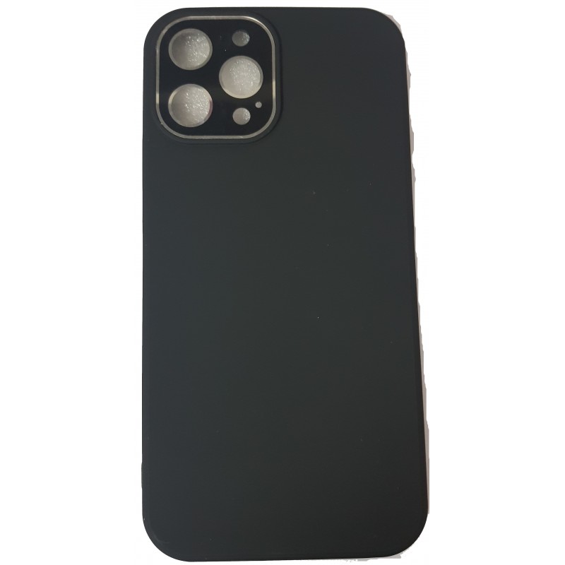 Oem Soft Matt Case Gel Tpu 3.0mm Με Προστασία Κάμερας Για Apple iPhone 12 / 12 Pro 6,1'' Μαύρο