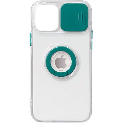 Oem Ring Holder Θήκη Σιλικόνης 2.0mm Με Camera Cover Για Apple iPhone 13 Pro Max 6.7"  Τιρκουάζ Oem Ring Holder Θήκη Σιλικόνης 2.0mm Με Camera Cover Για Apple iPhone 13 Pro Max 6.7"  Τιρκουάζ