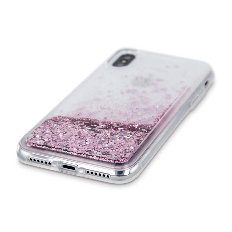 Oem Θήκη TPU Με Υγρό Glitter Για Apple iPhone 14 Pro Max 6.7" Μωβ