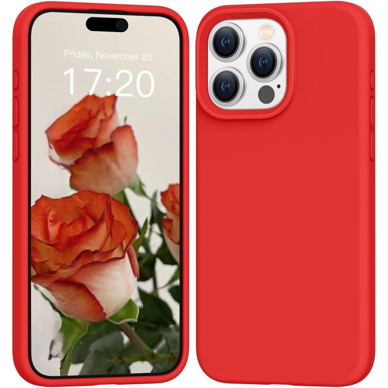 Oem Θήκη Σιλικόνης Matt 1,2 mm Για Apple iPhone 16 Pro Max 5G 6,9" Κόκκινο