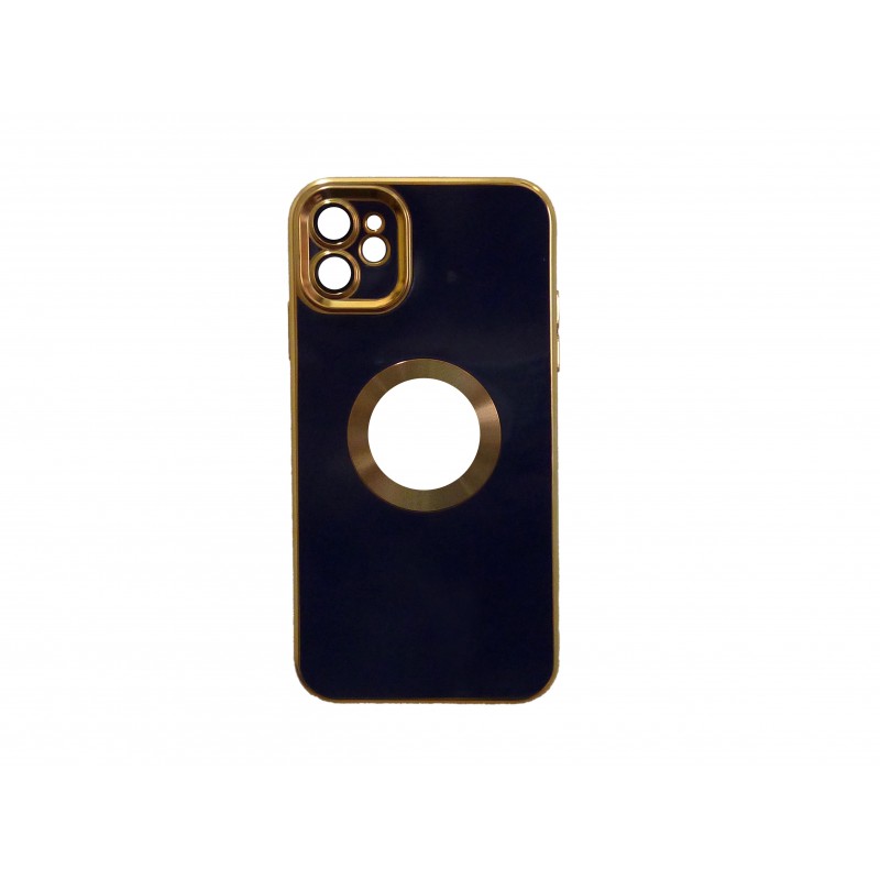 Oem Θήκη Back Cover Golden Luxury Magsafe 3,5 mm Box Για Apple iPhone 12 / 12 Pro 6,1'' Σκούρο - Μπλε