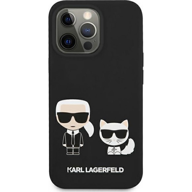 Θήκη Karl Lagerfeld Embossed Logo Karl's Head Collection KLHCN65IKPUBK  Για Apple iPhone 11 Μαύρο