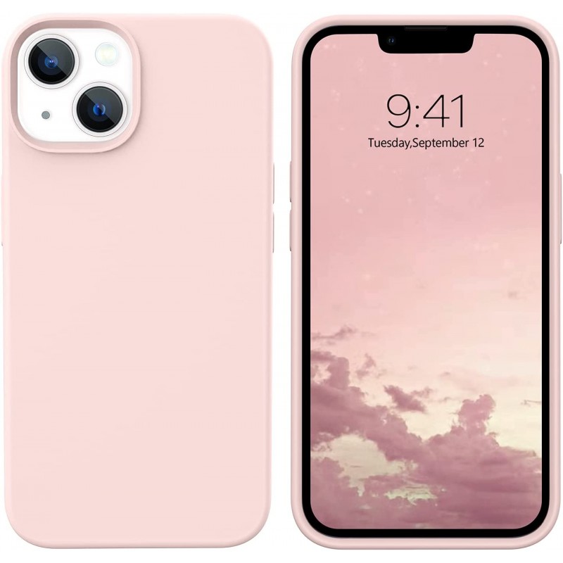 Oem Soft Matt Case Gel TPU Cover 2.0mm Για Apple Iphone 13 Pro 6.1" Απαλό Ροζ Box