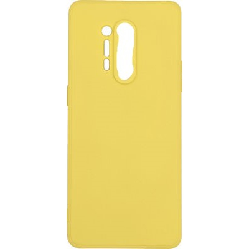 Oem Θήκη Σιλικόνης Matt 1,2 mm Για OnePlus 8 Pro  Κίτρινο