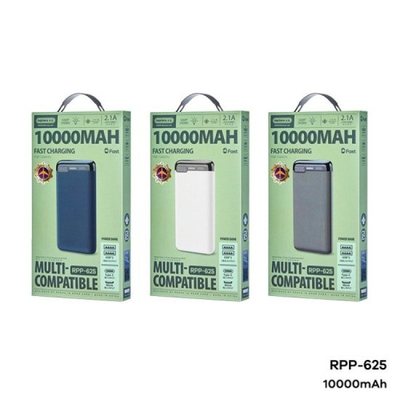 Remax Powerbank 10000mAh RPP-625 Άσπρο