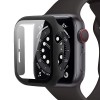 Oem Full Face 360 Πλαστική Θήκη Mε Τζαμάκι Για Apple Watch 44 mm ( 1 / 2 / 3 / 4 / 5 / 6 / SE ) Μαύρο