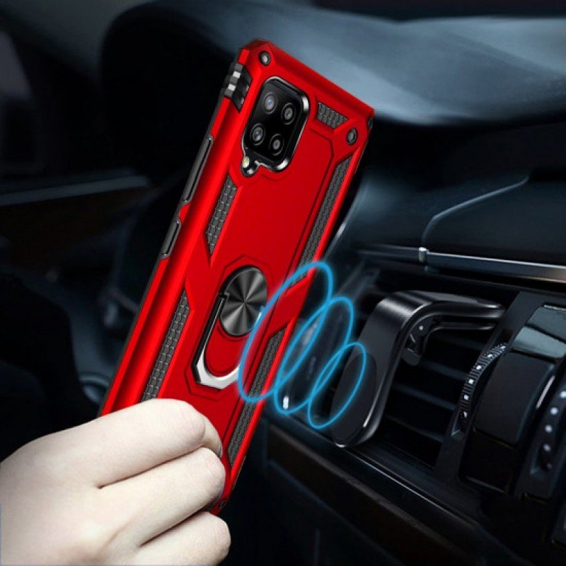 Oem Θήκη με Ring Stand TPU Case Για Samsung Galaxy A13 4G Κόκκινο