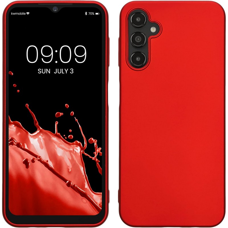 Oem Back Cover Silicone Soft 2,0 mm Για Samsung Galaxy A54 5G Metallic Κόκκινο