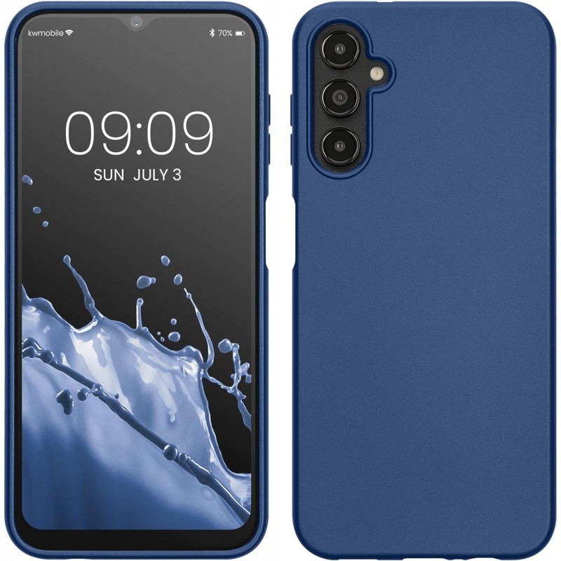 Oem Back Cover Silicone Soft 2,0 mm Για Samsung Galaxy A34 5G Metallic Σκούρο - Μπλε