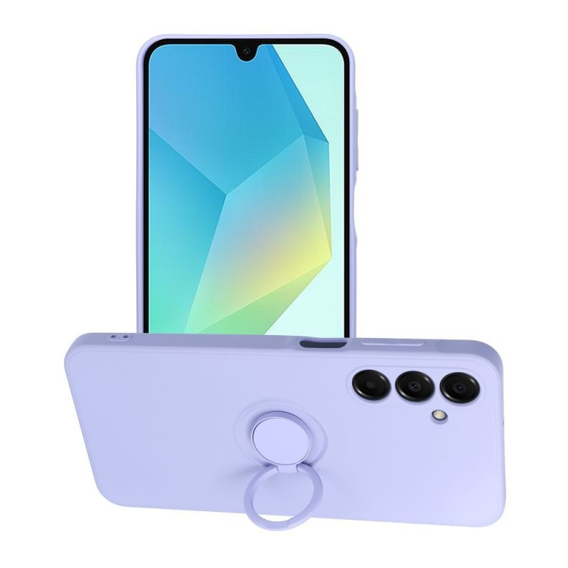 Oem ΄Θήκη Σιλικόνης Με Ring Για Samsung Galaxy A36 5G Λιλά