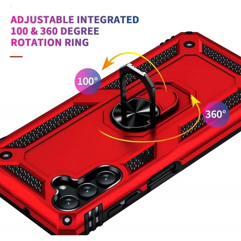 Oem Θήκη με Ring Stand TPU Case Για Samsung Galaxy A34 5G Κόκκινο