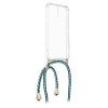 Οem Cord Clear Silicone Case Διάφανη Θήκη ΓΙΑ Samsung Galaxy A22 5G Με Λουράκι Πράσινο