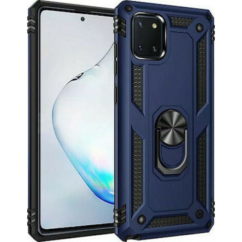 Oem Ring Holder Back Cover Για Samsung Galaxy A22 5G Μπλε