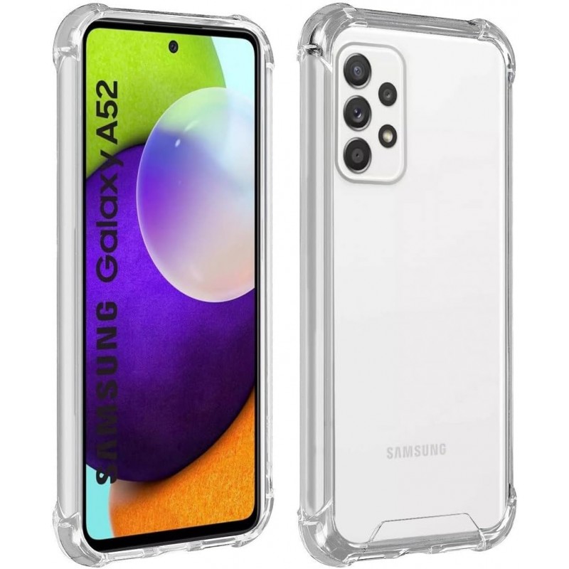 Oem Θήκη Σιλικόνης Anti Shock 1.5mm Για Samsung Galaxy A52 5G / A52 4G / A52S 5G Διάφανο