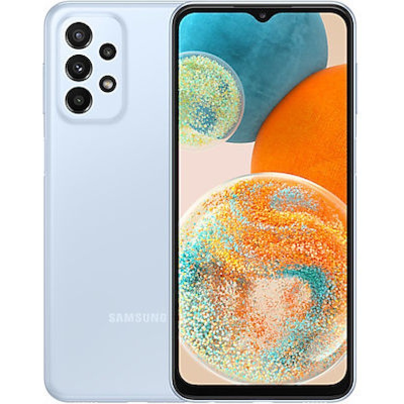 Oem Back Cover Silicone Soft 2,0 mm Για Samsung Galaxy A14 4G / 5G Metallic Μπλε - Γκρι