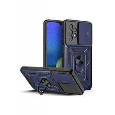 Oem Θήκη Slide Armor Back Cover Για Xiaomi Redmi Note 12 Pro 5G Με Προστασία Κάμερας Μπλε