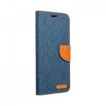 Oem Θήκη Βιβλίο Canvas Για Samsung Galaxy A50 / A30 / A50S / A30S Μπλε - Καφέ