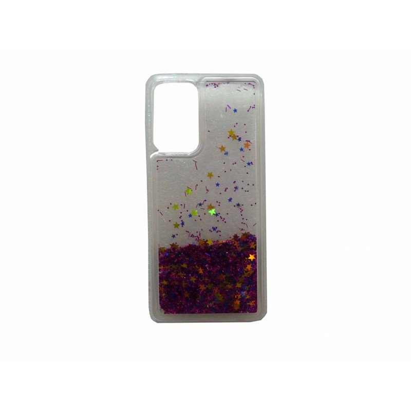 Oem Θήκη TPU Με Υγρό Glitter Για Samsung Galaxy A52 5G / A52 4G / A52S 5G Φούξια