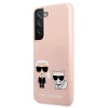 Karl Lagerfeld case KLHCS22MSSKCI Light Pink Hardcase Silicone Karl & ChoupetteΓια Samsung Galaxy S22 Plus  Ροζ