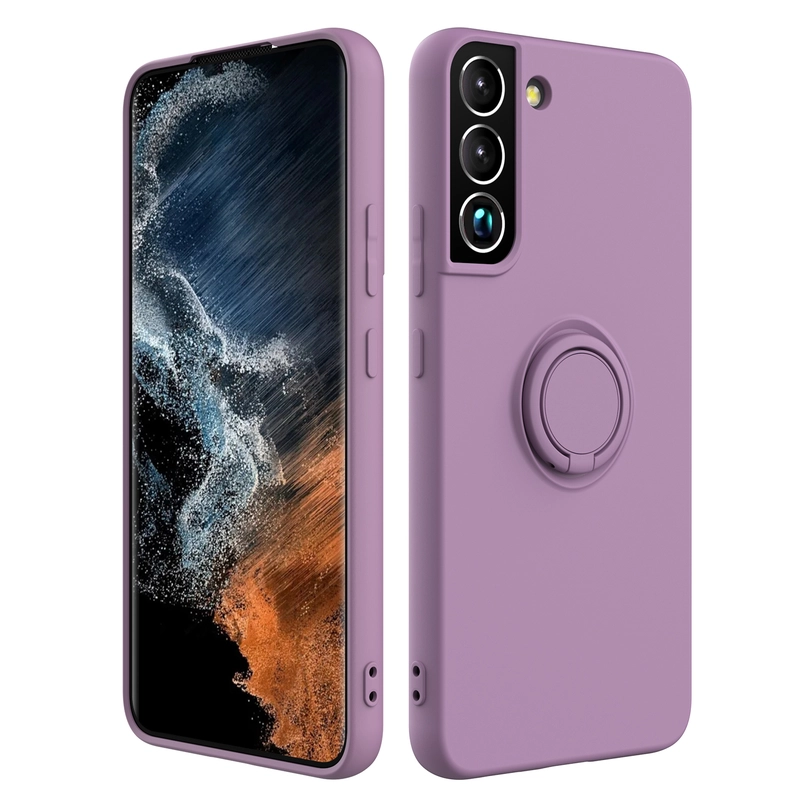 Oem ΄Θήκη Σιλικόνης Με Ring  Για Xiaomi Poco M4 Pro 5G / Redmi Note 11T 5G / Redmi Note 11s 5G  Μωβ