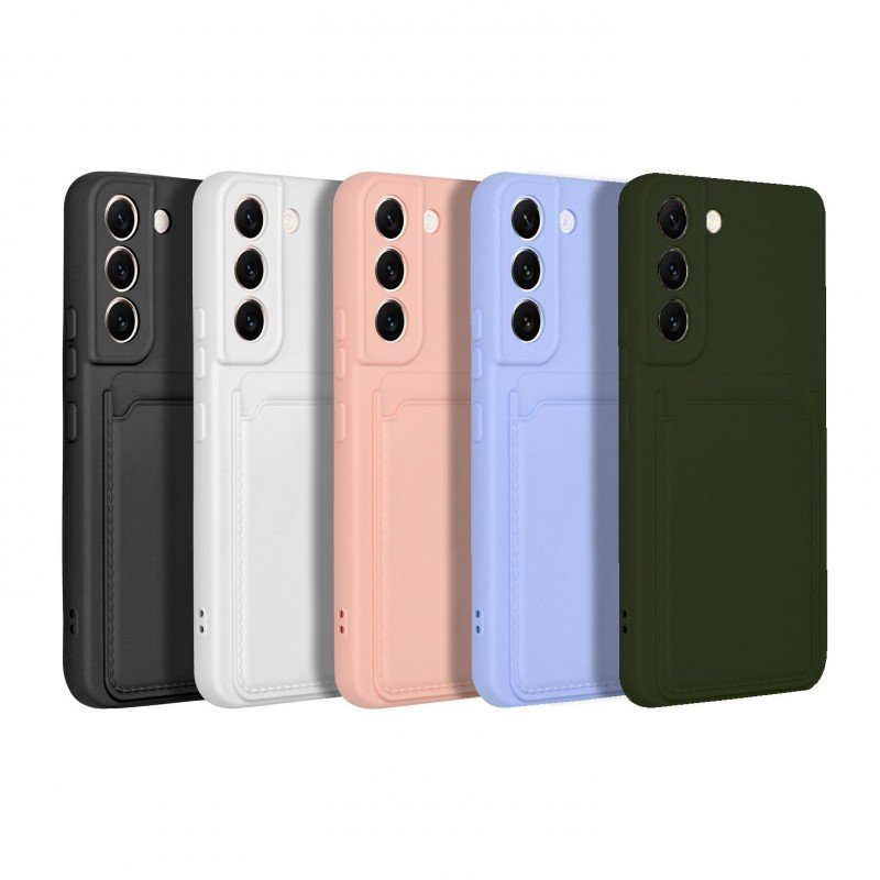 Oem Θήκη Σιλικόνης Με Υποδοχή Κάρτας Για  Xiaomi Redmi Note 13 Pro 5G) Ροζ