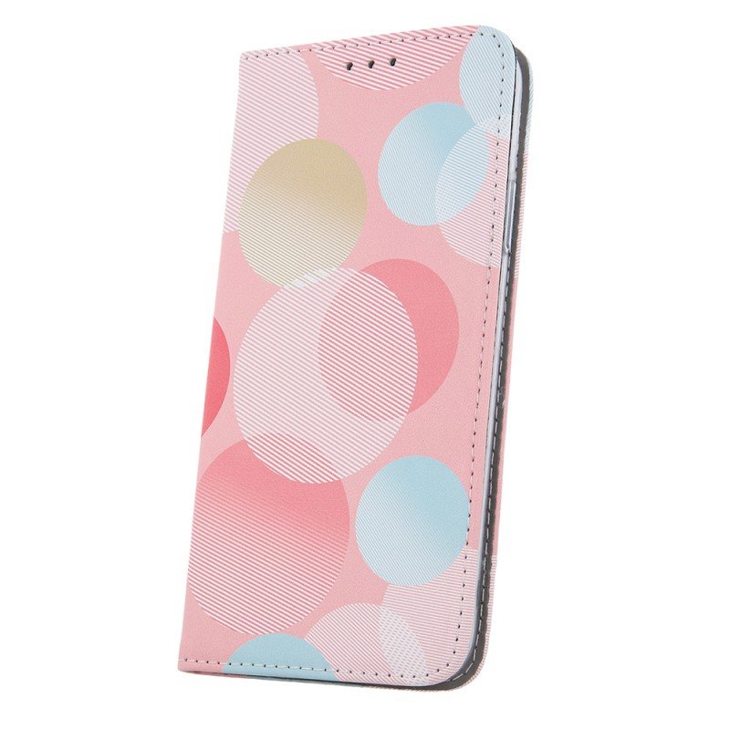 Oem Θήκη Βιβλίο Smart Magnet Trendy Coloured Για Samsung Galaxy S23 5G Pastel Κυκλικό