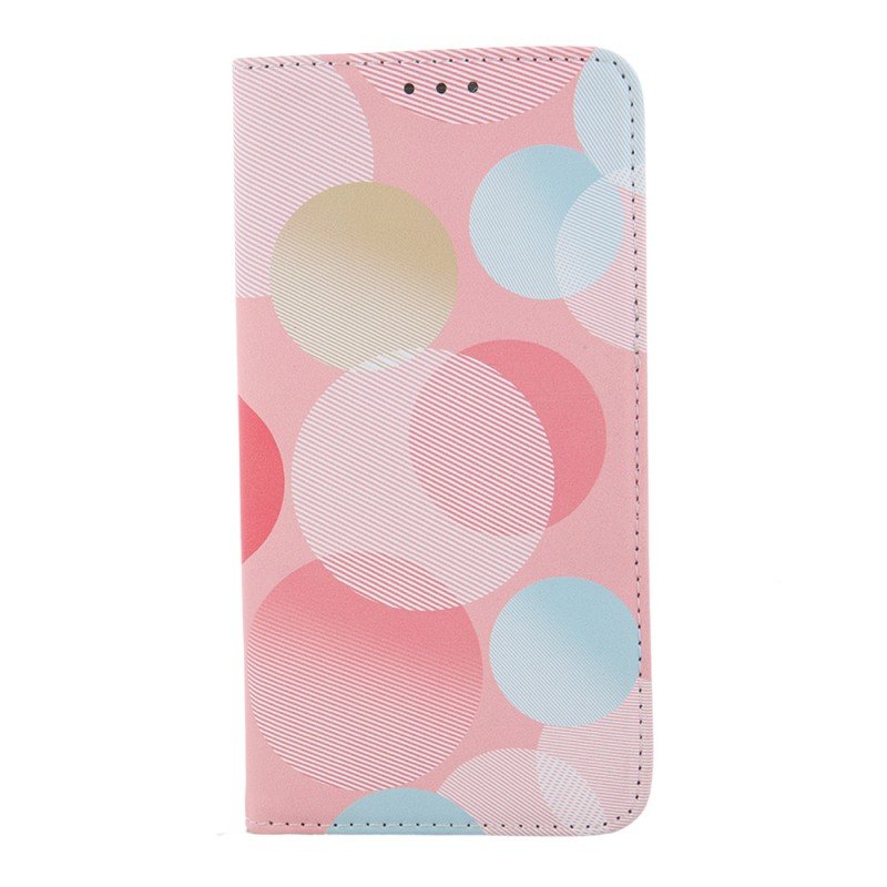 Oem Θήκη Βιβλίο Smart Magnet Trendy Coloured Για  Samsung Galaxy S23 Ultra 5G Pastel Κυκλικό