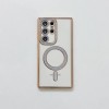 Oem Θήκη Back Cover Electro Magsafe Bling Για Samsung Galaxy S24 Ultra 5G Ασημί