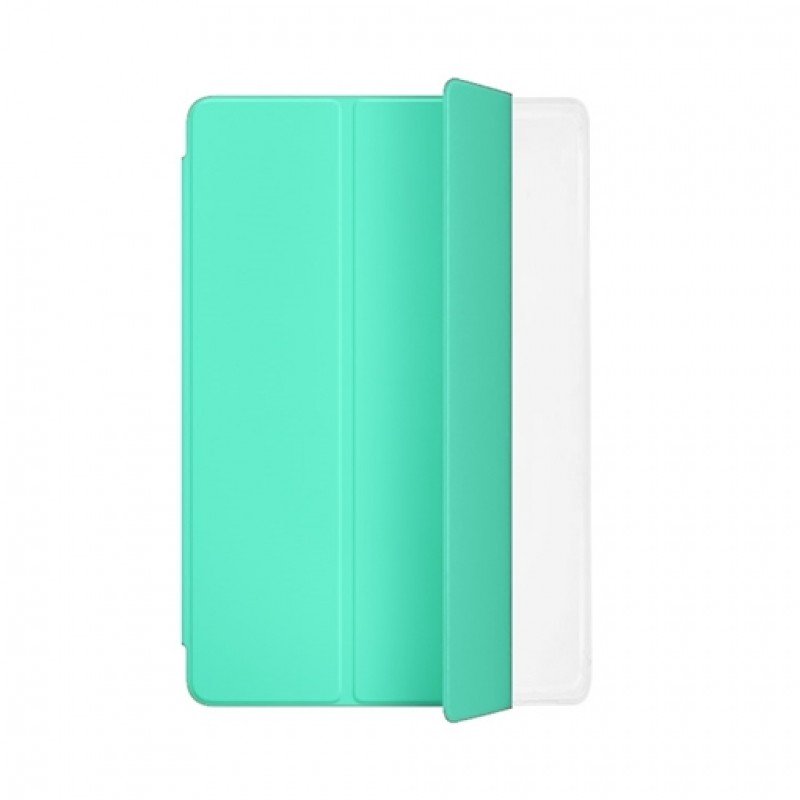 Trifold Θήκη Βιβλίο με Σιλικόνη Flip Cover Για Apple Ipad Air Τιρκουάζ