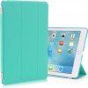 Trifold Θήκη Βιβλίο με Σιλικόνη Flip Cover Για Apple Ipad Air Τιρκουάζ