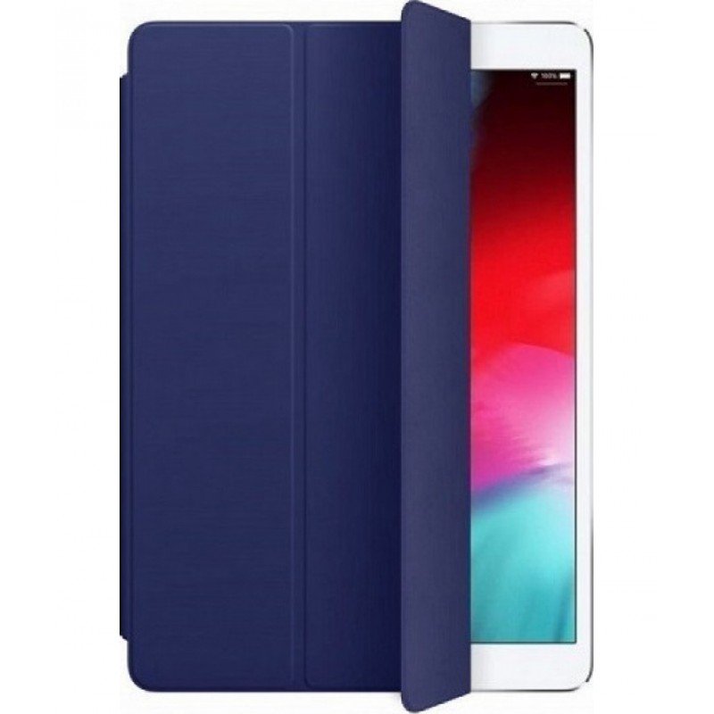 Trifold Θήκη Βιβλίο με Σιλικόνη Flip Cover Για Apple Ipad Air Μπλε