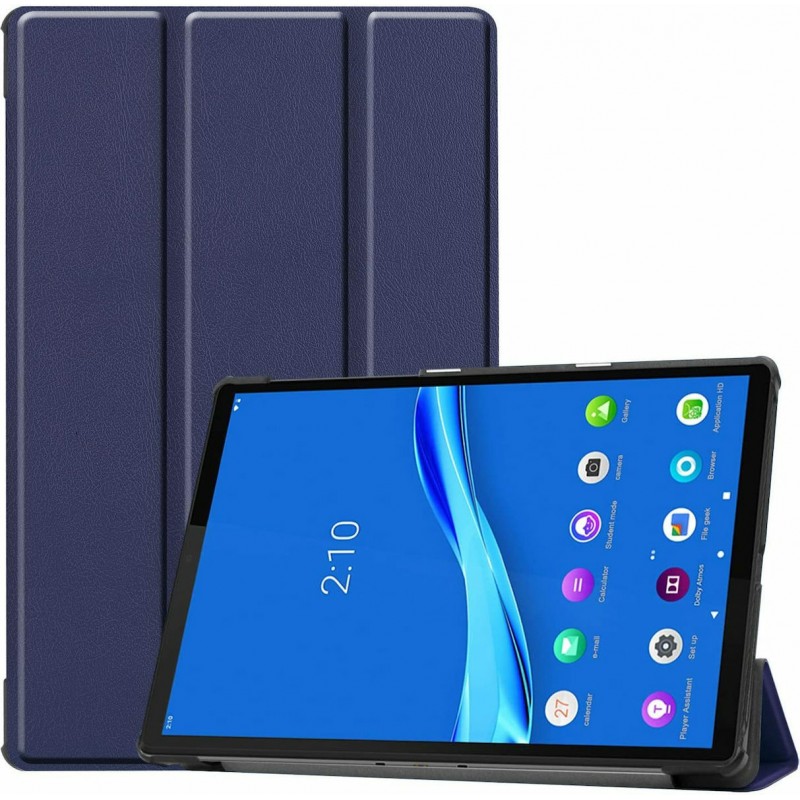 Oem Θήκη Βιβλίο - Σιλικόνη Flip Cover Για Lenovo Tab M10 X605 / X505 10.1" Σκούρο - Μπλε