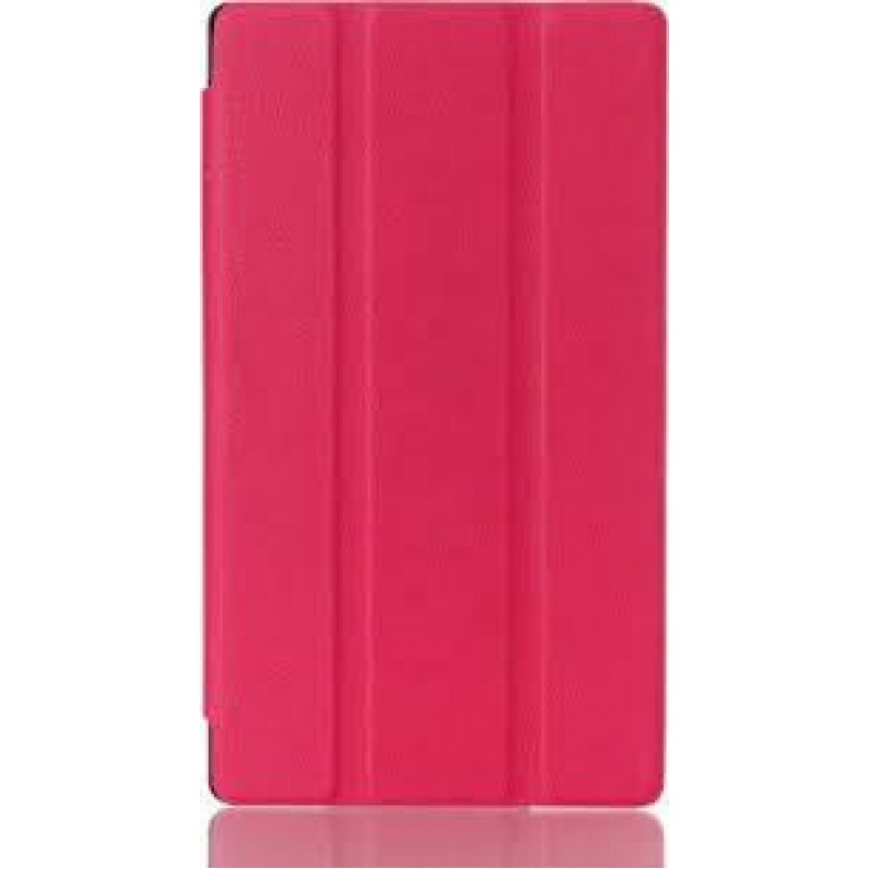 Oem Trifold Θήκη Βιβλίο με Σιλικόνη Flip Cover Για Apple Ipad Air 2 Φούξια