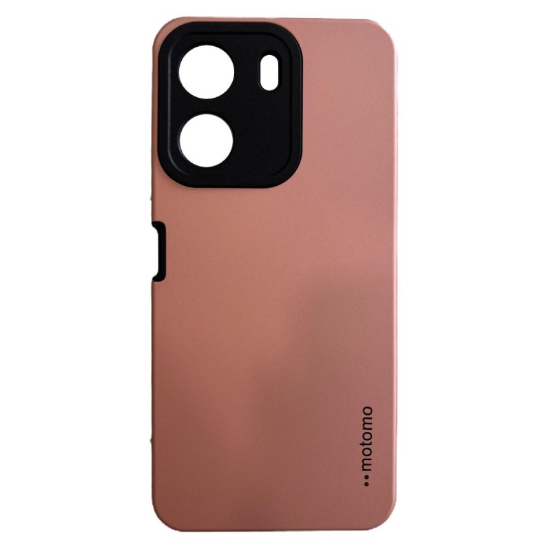 Oem Θήκη Motomo Back Cover Για Xiaomi Poco C65 Ροζ - Χρυσό