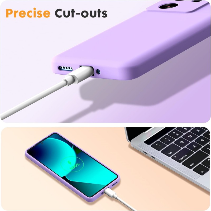 Oem Soft Matt Case Gel TPU Cover 2.0mm Για Xiaomi 13T 5G / 13T Pro 5G / Redmi K60 Ultra Λιλά