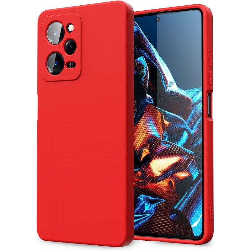 Oem Θήκη Σιλικόνης Matt 1,2 mm Για Xiaomi Redmi Note 12 Pro 5G Κόκκινο