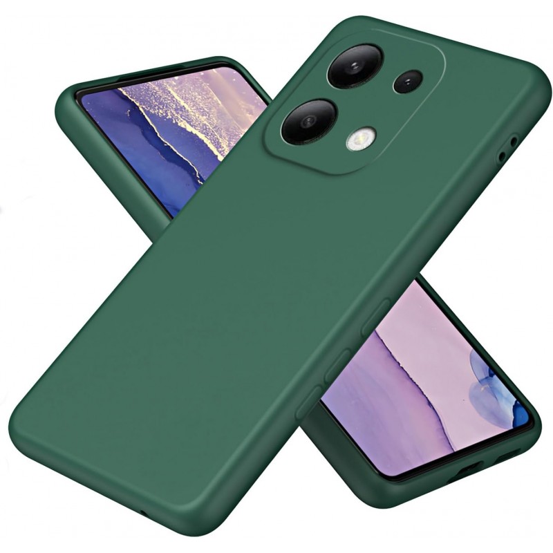 Oem Θήκη Σιλικόνης Matt 1,2 mm Για Xiaomi Redmi Note 13 Pro 5G Σκούρο - Πράσινο