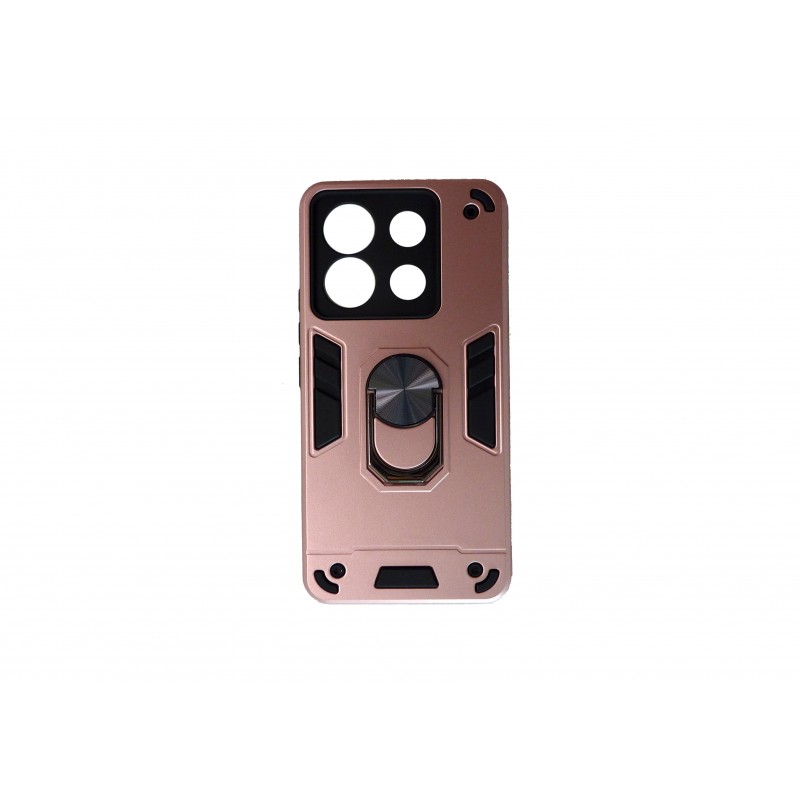 Oem Θήκη Armor Με Ring Stand TPU Case Για Xiaomi Redmi Note 13 Pro 5G Ροζ - Χρυσό