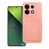 Oem Θήκη Σιλικόνης Με Υποδοχή Κάρτας Για  Xiaomi Redmi Note 13 Pro 5G) Ροζ