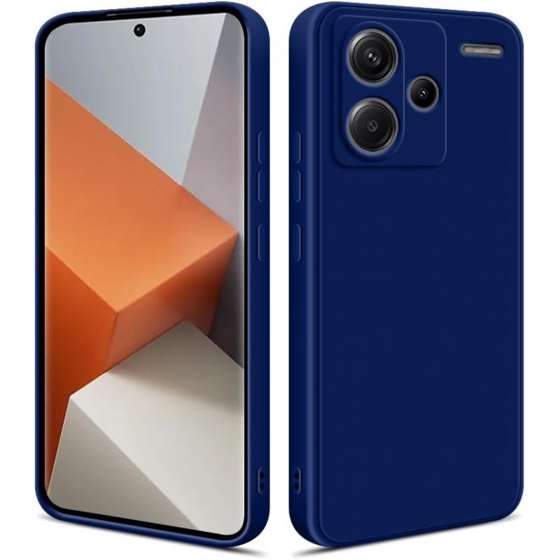 Oem Θήκη Σιλικόνης Matt 1,2 mm Για Xiaomi Redmi Note 13 Pro Plus 5G Σκούρο - Μπλε