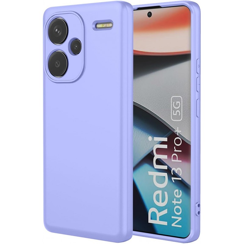 Oem Θήκη Σιλικόνης Matt 1,2 mm Για Xiaomi Redmi Note 13 Pro Plus 5G Λιλά