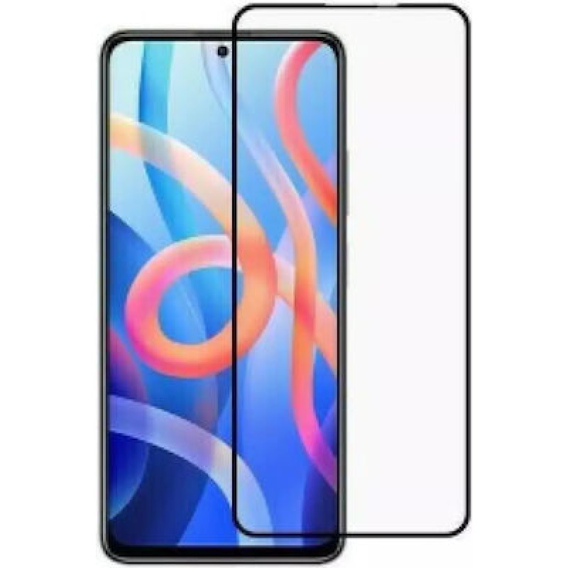 Oem Full Face Tempered glass Box Για Xiaomi Poco X6 5G Μαύρο