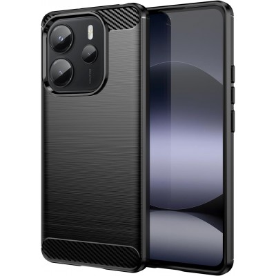 Oem Θήκη Σιλικόνης Carbon Για Xiaomi Redmi Note 14 5G Μαύρο Oem Θήκη Σιλικόνης Carbon Για Xiaomi Redmi Note 14 5G Μαύρο