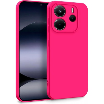 Oem Θήκη Σιλικόνης Matt 1,5 mm Για Xiaomi Redmi Note 14 4G Φούξια