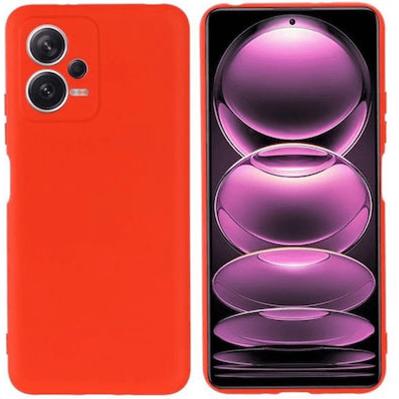 Oem Soft Matt Case Gel TPU Cover 2.0mm Για Xiaomi Poco X5 5G Κόκκινο