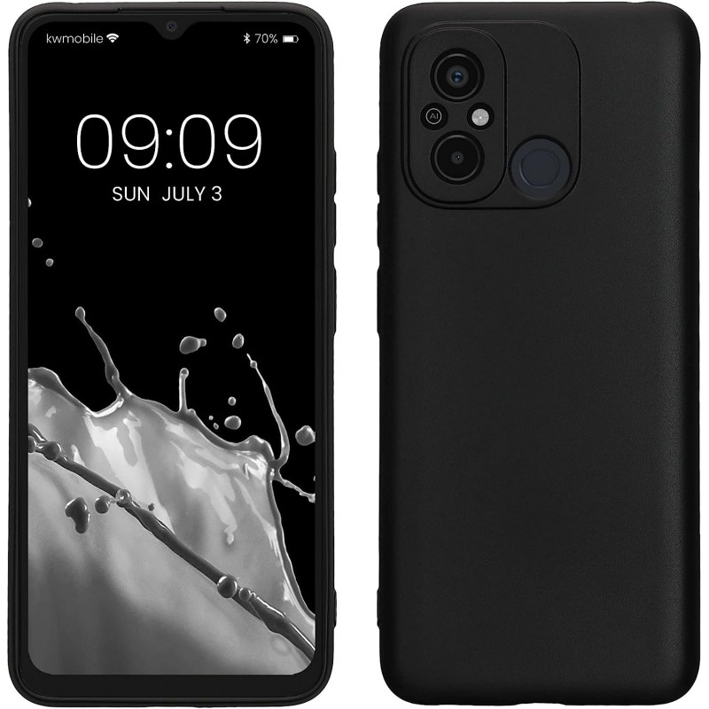 Oem Θήκη Σιλικόνης Matt 1,2 mm Για Xiaomi Redmi 12C / Redmi 11A Μαύρο