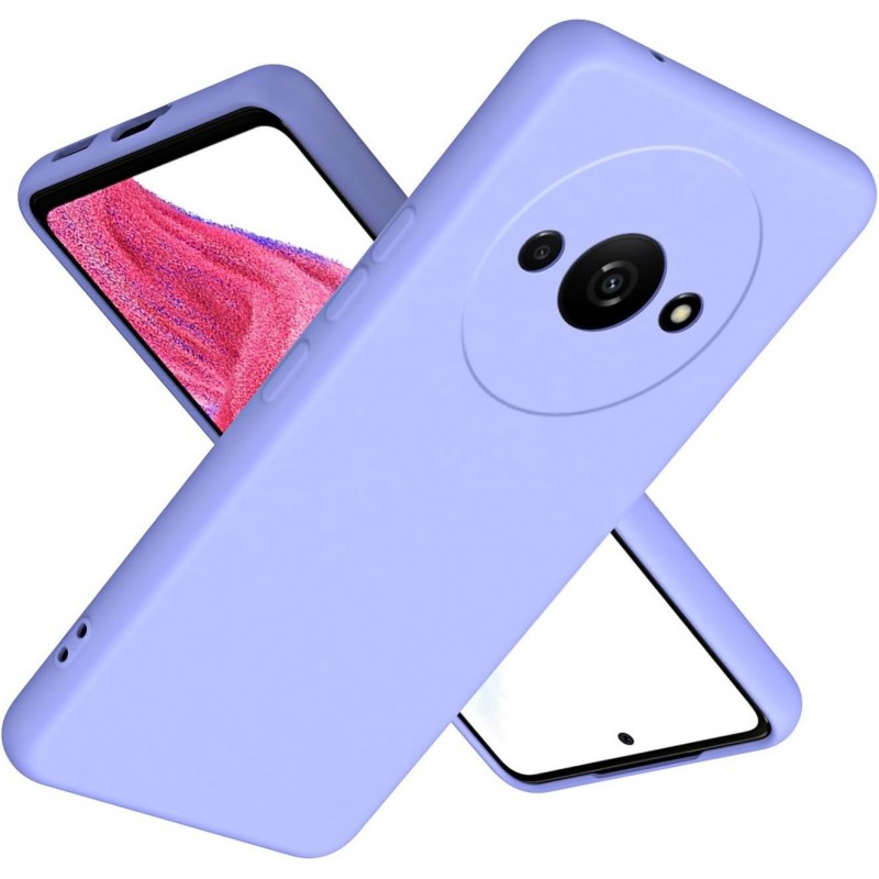 Oem Θήκη Σιλικόνης Matt 1,2 mm Για Xiaomi Redmi A3 2024 Λιλά