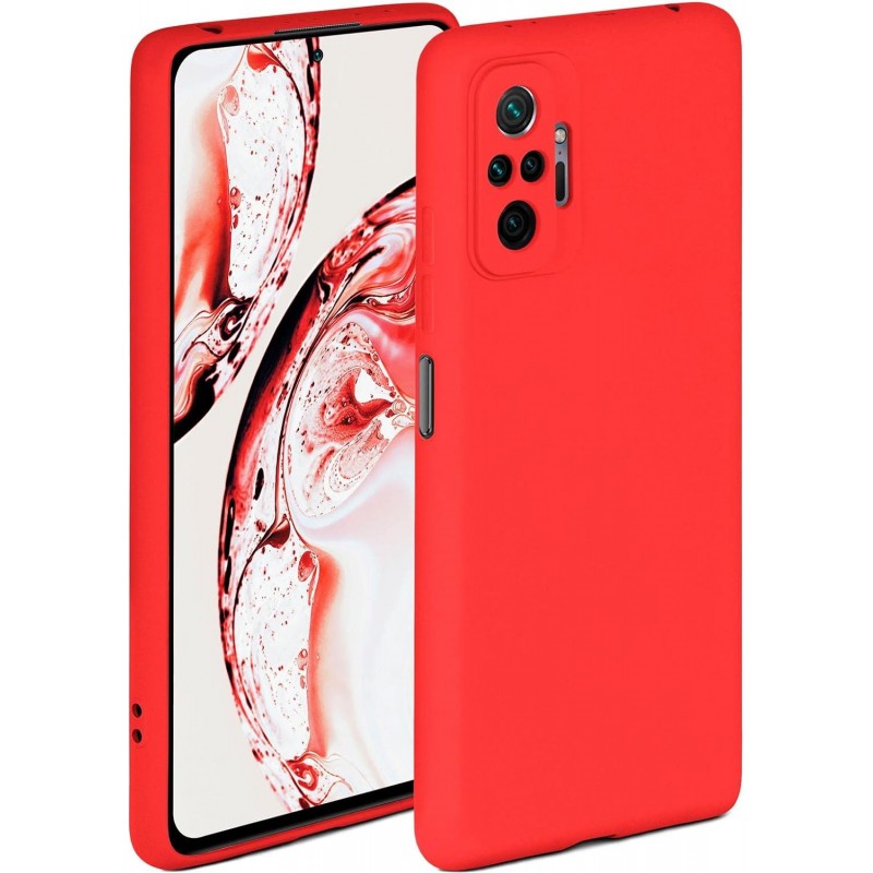 Oem Back Cover Silicone Soft 2,0 mm Για Xiaomi Redmi Note 10 Pro / 10 Pro Max Κόκκινο