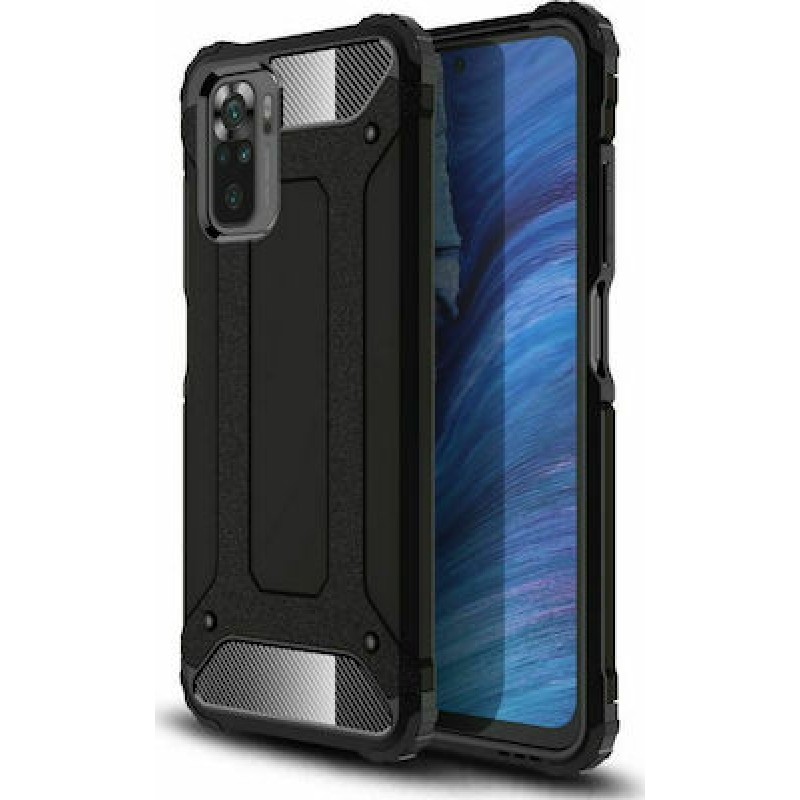 OEM Θήκη Armor Back Cover Για Xiaomi Redmi Note 10 4G / 10S  Μαύρο