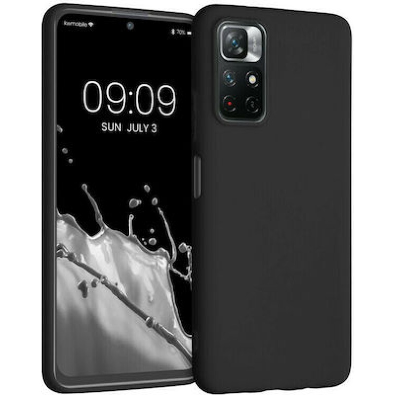 Oem Θήκη Σιλικόνης Matt 1,2mm Για Xiaomi Poco M4 Pro 5G / Redmi Note 11T 5G / Redmi Note 11s 5G Μαύρο